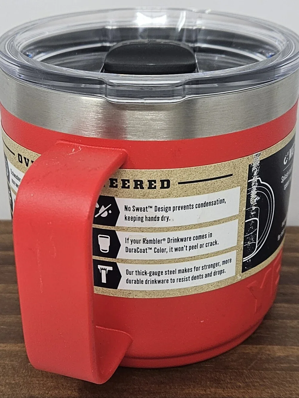 Yeti Rambler 14 oz NWT Red - Picture 2 of 5